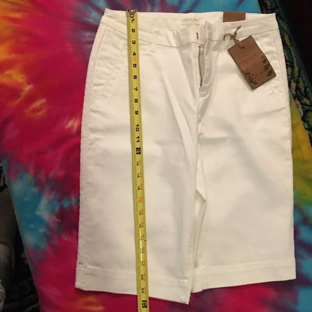 Coldwater Creek White Denim Shorts NWT